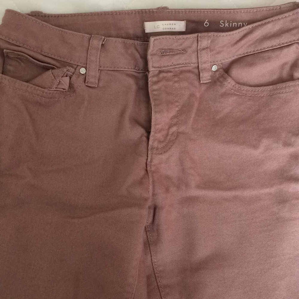 Pink/light purple skinny jeans